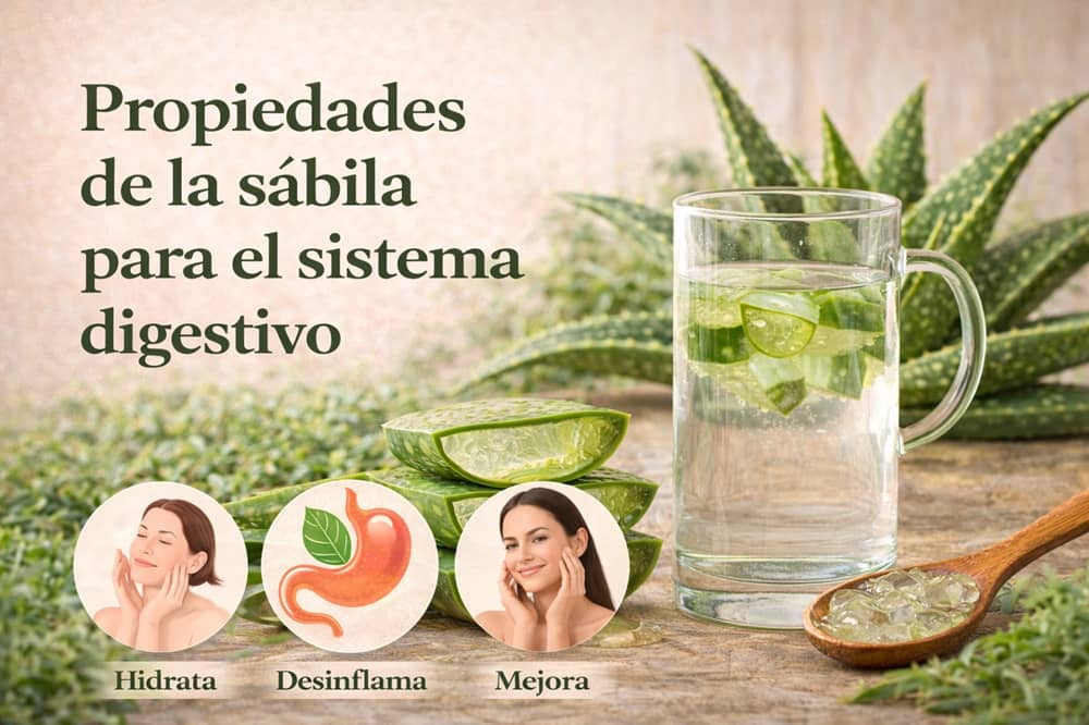 Propiedades de la sábila para el sistema digestivo
