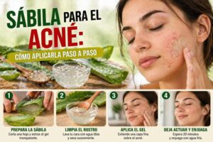 Sábila para el acné
