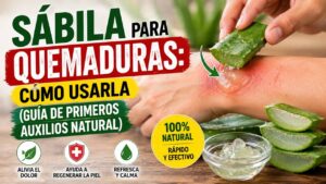 sábila para quemaduras