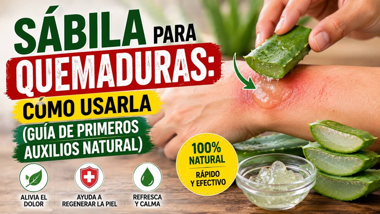 sábila para quemaduras